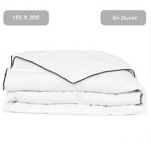 Couette en duvet d'hiver 155 x 200 cm. Douce et Confortable - Blanc