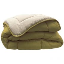 Couette enfant bicolore Vert Olive 100x140 cm