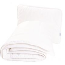 Couette et OREILLER 135x100+40x60 Blanc