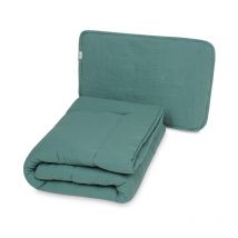 Couette et OREILLER 135x100+40x60 MOUSSELINE