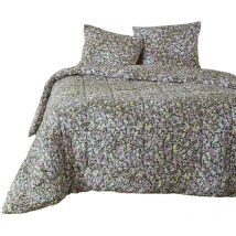 Couette imprimee 220 x 240 cm Myosotis fleurie
