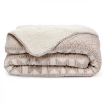 Couette imprimée sherpa polaire Chalet - Chaude 250g/m2 - 220x240cm