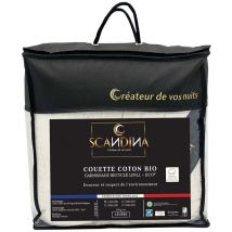 Couette légère coton bio - 220x240 cm - 200g/m² - Made in France