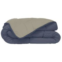 Couette Microfibre 400g/m² calgary Petrole & Mastic 140x200cm