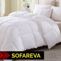 Couette Wizard 135x200cm Mi saison Pliable & Zippable Nomade & Compacte 170 gr/m2 Blanc - blanc