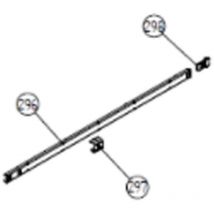 Coulissant guide supérieur panier (repère 297)