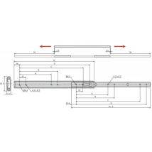 Coulisse pour tiroir – Acier zingué brillant – Charge maximale, Type de sortie de la cuvette, Système de coulisse, Quantité par pack, Mode de fixation