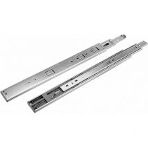 Cyclingcolors - Coulisse de tiroir à billes (paire) Glissière sortie totale extension complète Gauche Droite Rail Coulissant Guide Cuisine Salle de