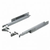 Coulisse invisible à sortie totale Push longueur 450mm zinguée nickelée Salice A6557/45N