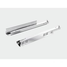 Hettich - Coulisse Actro 5D pour tiroir bois avec amortissement Silent System - charge 70 kg - longueur 550 mm - 1 paire