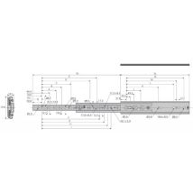 Accuride - Coulisses À Billes - Charge 160 Kg - Sortie Totale - Pour Tiroir Montage Latéral - Dz7957 863,6 Mm