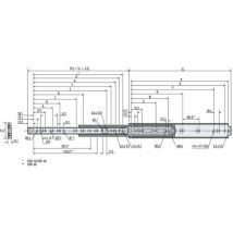 Accuride - Coulisses à billes - charge 272 kg - sortie totale - Grande capacité jusqu à 1,50 m - 9301 - longueur 500 mm