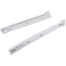 Coulisses de tiroir à galets - 35 kg - sortie 3/4 - Décor : Marron - Longueur : 300 mm Harn