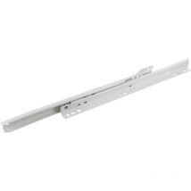 Coulisses de tiroir à galets - 35 kg - sortie 3/4 - Décor : Blanc - Longueur : 450 mm Harn