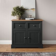Country Charcoal 2 Door 2 Drawer Sideboard
