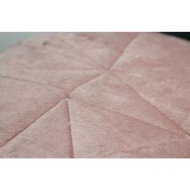 Country Club - Embossed Geometric Bedspread - Blush Pink (240 x 260cm)