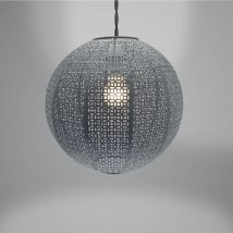 Country Club - Nouveau Cadiz Ball Light Shade Metal Light Fitting Grey
