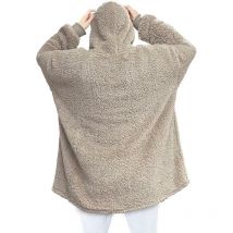 Country Club - Super Soft Teddy Fleece Natural Hoodied Blanket Fleece Hoodie