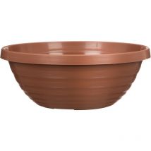 Scheurich - Country Star 40, Pflanzschale/Blumentopf/Pflanzkübel, rund, aus Kunststoff Farbe: Terracotta, 39 cm Durchmesser, 14,7 cm hoch, 9,5 l Vol.