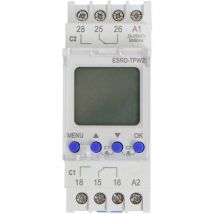 Counttec - S2K90 Interrupteur horaire pour rail ESRD-TPD2 multifonction, programme hebdomadaire, programme quotidien, pro