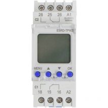 S2K90 Temporizzatore per guida din ESRD-TPD2 Multifunzionale, Programma settimanale, Programma giornaliero, Pr - Counttec