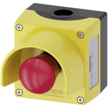 Siemens - 3SU18010NB002AC2 3SU1801-0NB00-2AC2 Bouton champignon en boîtier, avec collerette de protection jaune décrochag