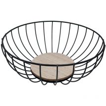 Coupe à fruits Versa Métal Bois mdf (28 x 11 x 28 cm)