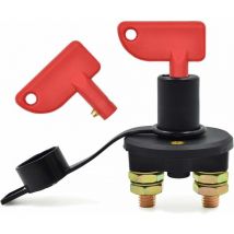 Record - Coupe-Batterie pour Voiture, 12 / 24V, 500A max Isolateur Interrupteur Automobile Urgence Interrupteur pour Voiture, Coupe Circuit Batterie