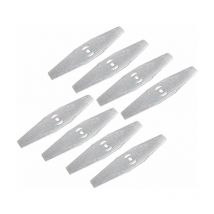 Alovez - Coupe Bordure Lame De Rechange, 16Pcs Lames Métal Coupe Bordure, Lame Tondeuse à Gazon Universelle, pour Coupe Bordure sans Fil Garniture De