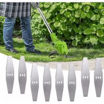 Coupe Bordure Lame De Rechange, 24V Coupe Bordure sans Fil avec Batterie Lame en Métal, Debroussailleuse Electrique Accessoires, pour Coupe Bordure