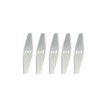 Ousudela - Coupe Bordure Lame De Rechange, pour Coupe Bordure sans Fil Garniture De Jardin,Metal Blade,Superma,argent,5 pièces