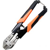 WAY - Coupe-boulons, pince coupe-câble robuste de 20,3 cm, pince à ressort avec poignée en caoutchouc souple confortable, coupe facilement les