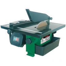 Gerex - Coupe carreaux électrique 600W - disque diamanté diamètre 180mm - guide de coupe droit et guide d'angle 45 degrés