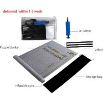 Tapis de puzzle Tapis de puzzle Portable en feutre Tapis de rouleau de puzzle Stockage de puzzle Peut contenir jusqu'à 1500 pièces de puzzles