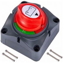 Coupe Circuit de Batterie 12V - 48V Interrupteur Isolateur de Batterie, Interrupteur de Déconnexion de Batterie étanche 275A Commutateur d'Isolateur