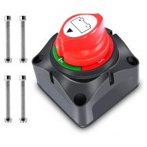 Ouylaf - Coupe Circuit de Batterie 12V - 48V Interrupteur Isolateur de Batterie, Interrupteur de Déconnexion de Batterie étanche 275A Commutateur