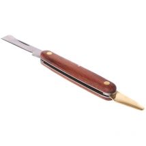 Coupe-greffe, coupe-greffage pliable en acier inoxydable, outil pour élaguer les semis, manche en palissandre, couteau à greffer à double ouverture,