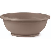 Bol Naxos avec soucoupe imbriquée Taupe - 30 cm