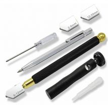 Lucky-88 - Coupe Verre Professionnel Coupe-verre Métal Stylo de Coupe Ensemble D'outils Coupe-Verre ManuelsTête Remplaçable 2 mm-20 mm pour Carreaux