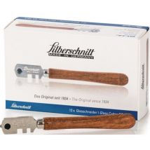 Silberschnitt - Coupe-verre pour épaisseurs de verre 3-6 mm plates manche en bois