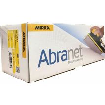 Boîte 50 coupes abrasives auto-agrippantes Abranet 70 X 198 mm MIRKA Grain: 120