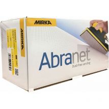 Boîte 50 coupes abrasives auto-agrippantes Abranet 81 x 133 mm Mirka Grain: 180