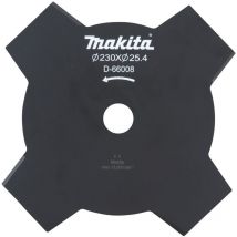 Lame débroussailleuse Makita D-66008 ø 230mm Alésage ø 25,4mm 4T Épaisseur 1,8mm
