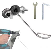 Coupeur De Plaque pour Perceuse électrique à Métal, Accessoire De Perceuse à Métal Grignoteuse avec Adaptateur, Accessoire De Perceuse à Métal diy,