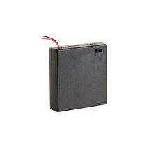 Comf Coupleur de 4 piles (LR6) (avec connexions pour fils) + commutateur (BH341BS)