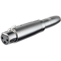 Coupleur XLR, 3 Broches, 1x prise XLR (3 broches) 1x prise jack 6,35 mm.
