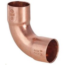 Somatherm - Raccord cuivre coudé 90° à souder - Femelle grand rayon - diamètre 10 mm