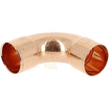Raccord cuivre coudé 90° à souder - Femelle grand rayon - diamètre 28 mm