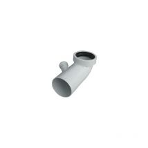 Courbe blanche wc cup connexion droite valsir
