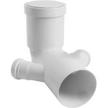 Valsir - blanc bonde courbe Toilette allongée Double raccordement 110/50